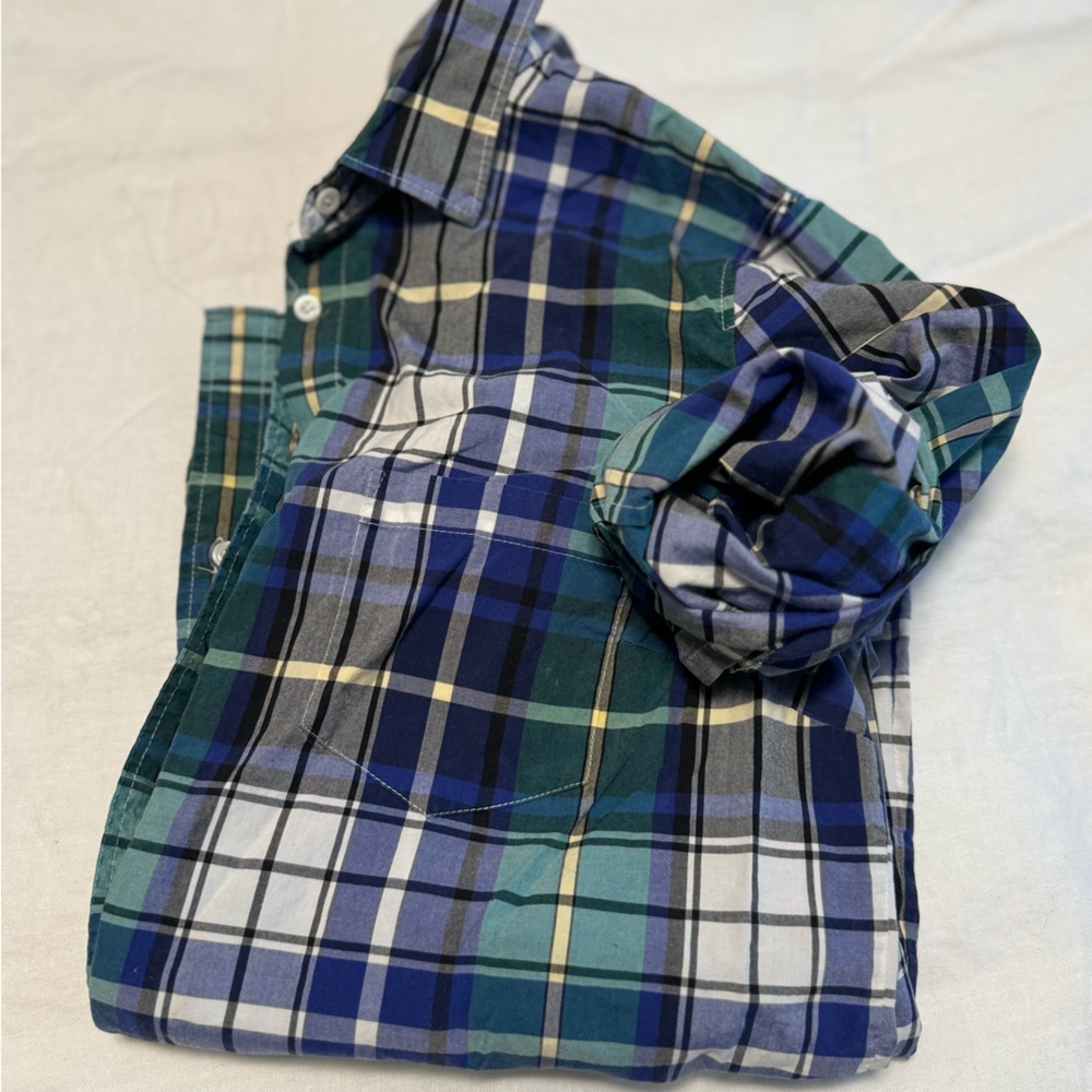 J.Crew Boy Shirt Plaid Button Down size 6